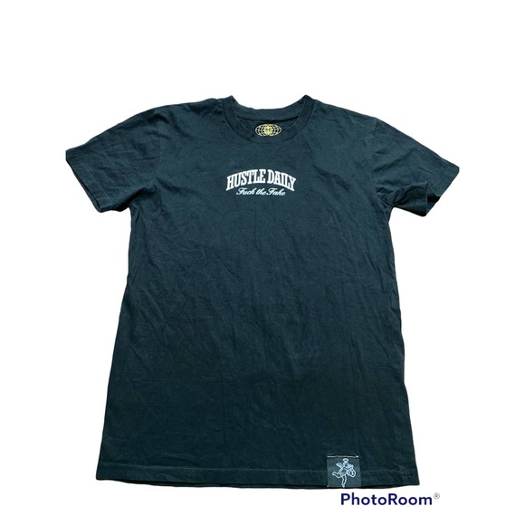 Muerte Hustle Daily Short Sleeve T-Shirt | Color: Black/White | Size: S - Picture 1 of 5